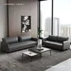 Sofá de escritório, mesa de centro minimalista moderna, novo design para áreas de recepção, hotéis, apartamentos e escritórios; conjunto de sofá simples