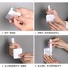 Gancho de almacenamiento de pared sin perforaciones para cocina y baño, colgador de tapas de ollas sin costuras, estante de almacenamiento montado en la pared