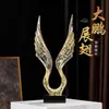 Ornamentos Modernos de Dapeng com Asas Abertas, Criativos para Sala de Estar, Armário de Vinho, Ornamentos de Entrada, Artesanato, Presentes de Inauguração