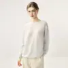 Mistura rara e luxuosa de cashmere - um suéter de tricô multicolorido que ilumina a pele para mulheres, apresentando 75% de cashmere e 25% de seda de amoreira, disponível em tamanhos grandes, com um toque macio e confortável