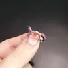 Anillo de Zirconia en Forma de V para Mujer, Diseño de Nicho, Anillo Pequeño Versátil de Diamante para Dedo Índice, Anillo Pequeño Protector Apilable, Anillo Abierto Ajustable