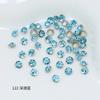 Broca para uñas Dongzhou de 4 mm, redonda, con diamantes de imitación, K9, puntiaguda, para cristal, accesorios de joyería DIY, decoración de uñas con un toque de brillo.