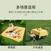 Toalha de Mesa Descartável para Camping Xadrez Amarelo e Vermelho Tapete de Piquenique Universal Primavera e Verão Parque Gramado Tapete de Piquenique Impermeável e Espessado