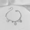 Conjunto de Joias Que Não Desbota, Nova Pulseira de Aço Titânio para Mulheres, Joia de Mão da Moda Versátil Estilo Ins, Joias Femininas, Sensação de Alto Padrão