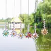 Colgante de Flor Pequeña de Cristal de Colores Envuelto en Alambre Hecho a Mano Colgante para Coche al Aire Libre Decoración Cruzada de Cuentas Artículos Transfronterizos