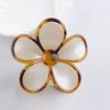 Gurex Jewelry Estilo Meio do Século Casco de Tartaruga High-End Flor Pegador Rabo de Cavalo Meio Preso Grampo de Cabelo Frangipani Acessórios de Cabelo para Mulheres