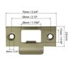 Guía de placa de bloqueo Pieza Perno hebilla de acero inoxidable negro dorado Bloque deflector para cerradura de puerta Fabricante en stock cabello lacio