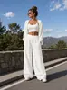 Pantalones casuales coloridos transfronterizos, cómodos pantalones deportivos de cintura alta estilo europeo y americano para exteriores, pantalones largos holgados que estilizan, nuevos pantalones de pierna ancha
