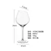Conjunto de Taças de Vinho Tinto Inclinadas de Cristal Bordô para Uso Doméstico Taça de Champanhe de Luxo Leve Comercial Taça de Alto Valor