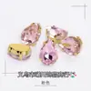 Fondo dorado gota de agua vidrio garra taladro color AB cuatro esquinas gota de agua costura a mano taladro diy ropa zapatos de boda bolso accesorios de joyería