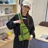Bolso de pecho multifuncional, mochila unisex, bolso cruzado deportivo casual, bolso para botella de agua de color sólido, bolso de un solo hombro, bolso para estudiante de ciclismo