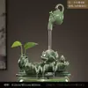 Bico de cerâmica para barra de fluxo de água, ornamento de fonte de água, decoração de fonte de água para mesa, acessório de fluxo de água para oxigenação de aquário