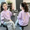 Camiseta de manga larga para niña, colección primavera/otoño 2026, capa base de algodón puro, top elegante para bebés y niños mayores, diseño de imitación de dos piezas