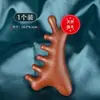 Pente cuidados pente de sândalo quatro em um pente de massagem couro cabeludo terapia capilar raspagem pente de madeira dragar pente de meridiano facial atacado