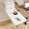 Placa de extensión de escritorio, uso en oficina, no requiere taladro, panel de mesa extensible, soporte de brazo plegable, bandeja para teclado