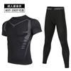 Leggings de Compressão Masculina para Fitness, Corrida, Roupa Esportiva, Calças de Compressão, Camada Base de Basquete, Conjunto de Treino de Secagem Rápida Duas Peças