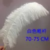 Plumas de Avestruz Reales 10-80CM Blancas Decoraciones para Pasillo de Boda Centros de Mesa Plumas de Avestruz DIY Accesorios Decorativos de Plumas Plumas Grandes