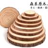Jardín de infantes hecho a mano pequeñas astillas de madera estudiantes diy materiales creativos ramas secas madera tilo diseño de ambiente decorativo astillas redondas de madera