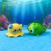 Paisagem em Miniatura Fofo Golfinho e Caranguejo Figuras de Animais Acessórios de Decoração DIY para Aquário Oceânico Pequenos Enfeites