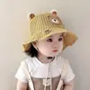 Sombrero de Paja Tejida con Encaje para Niños de Verano, Sombrero para el Sol para Fotografía al Aire Libre, Sombrero de Paja con Encaje para Vacaciones en la Costa, Sombrero para el Sol al por Mayor