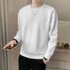 2023 Primavera e Outono Nova Manga Comprida Gola Redonda T-shirt Moda All-match Grosso Camisola Base Camisa para Homens e Mulheres