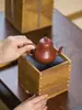 Caja de Regalo para Juego de Té Estilo Japonés, Caja de Embalaje para Tetera de Arcilla Púrpura, Caja para Tazas de Té, Caja de Madera de Paulownia, Jarrón de Porcelana, Caja de Porcelana Vacía, Personalizable