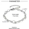 Venta Caliente Transfronteriza Accesorios para Joyería DIY Pulsera Cubana Cadena de Cruz Cadena de Clip de Papel Oro 18K Acero de Titanio Joyería de Mano Venta al por Mayor
