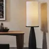 Lámpara de mesa vintage estilo francés, sala de estar inspirada en Wabi-sabi, lámpara de tela retro de diseñador, iluminación para estudio de madera maciza