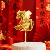 Nuevo Producto 26 Año del Caballo Decoración Acrílica para Pastel 2026 Año del Caballo Auspicioso Suministros para Fiesta de Año Nuevo Inserto para Pastel