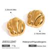 Brincos Jieding Europa e América de ouro 18k aço titânio não desbotam brincos luxo leve alto senso brincos joias de aço inoxidável transfronteiriço