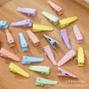 Pinza de Pato Pequeña de Color Macarrón, Pinza Puntiaguda, Textura Mate, Mini Pinza para el Cabello Infantil, Accesorio para el Cabello Hecho a Mano para DIY