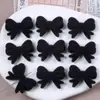Coreano Dulce Otoño e Invierno Felpa Borgoña Lazo con Perlas Tocado Pendientes DIY Joyería Accesorios Hechos a Mano Venta al por Mayor