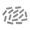 Botão de Floco de Neve de Liga de Zinco Acessórios DIY Xizang Floco de Neve Prateado Espaçador Espaçador de Contas Material Espaçador de Contas Soltas para Pulseira