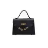 Bolso Pequeño de Alta Gama para Mujer 2025 Popular Nuevo de Moda Estilo Coreano Moda Bolso de Hombro Único Cruzado Estilo Occidental Bolso de Mensajero Bolso Kelly