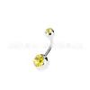 Piercings de Umbigo Coloridos com Pedras de Diamante Transfronteiriços, Piercings de Umbigo de Aço Inoxidável, Joias para Body Piercing, Diamantes Prensados de Zircônia, Designs Coloridos Deslumbrantes com Diamantes Completos