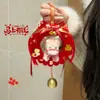 Regalo de Año Nuevo, Corona de Flores Retorcidas de Nuevo Estilo, Colgante de la Fortuna, Materiales Hechos a Mano para Manualidades, Decoración de Pared para Coche, Regalo Creativo
