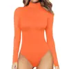 Ropa de mujer transfronteriza europea y americana 2023 Amazon casual top básico de manga larga ajustado mono estampado de leopardo camisa básica