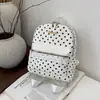 Mochila transfronteiriça de grande capacidade com novo design de bolinhas e estampa de alta qualidade, mochila feminina casual e versátil