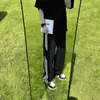 Pantalones juveniles geniales de tres rayas para hombre, pantalones deportivos casuales de pierna recta con caída, estilo americano para otoño