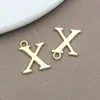 1 Pieza de Colgante de Letra Color Plateado Duradero Estilo Coreano Accesorios de Joyería DIY Colgante de Aleación Pendientes Collar Paquete de Materiales Hechos a Mano
