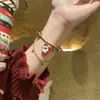 Pulseras Navideñas Transfronterizas Europeas y Americanas Nuevo Diseño de Nicho Pulseras de Perlas Pulseras Navideñas Joyería Versátil Al Por Mayor