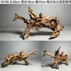 Ornamento de Paisaje de Madera para Acuario Tamaño Pequeño Puente de Arco de Madera de Tejo Morado Natural Tocones de Árboles Sudamericanos Plataforma para Tomar el Sol de Tortuga Escondite Pilar Hundido