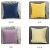 Funda de almohada de fábrica liquidación lona bordada modelo de sala de estar cojín funda estilo ins franela impresa transfronterizo
