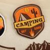 Etiqueta de Bordado a Computadora Paisaje Original Camping Insignia para Exterior Accesorios de Ropa Parche Calcomanías Accesorios de Bordado Etiqueta de Tela Calcomanías de Tela