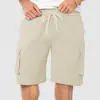 Shorts Casuales de Color Sólido para Hombre de Comercio Exterior Transfronterizo, Shorts de Verano Finos de Corte Holgado para Correr, Fitness y Entrenamiento
