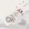 Pendientes de Zirconia Frescos y Dulces en Forma de Corazón 2023 Nuevo Diseño Simple Versátil de Moda Pendientes para Mujer