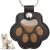 Lindo Elemento de Pata de Gato Colgante Portátil de Cuero, Bolsa para Guardar Pelo de Mascota Conmemorativo, Accesorio Versátil de Llave para el Día a Día