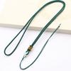 Collar Largo de Nudo de Piña Cordón 16X4 Joyería de Jade Círculo Jade Hebilla Colgante Accesorio Cuerda Colgante Suministro Directo Venta al por Mayor Nudo Chino
