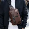 Nuevos Bolsos para Hombre 2026, Nuevos Productos de Moda y Casuales, Bolsos de Hombro para Hombre, Bolsos Cruzados, Bolsos de Pecho de Cuero Crazy Horse, Venta al por Mayor de Fabricantes