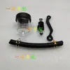 Cheliwu Depósito de Aceite de Cilindro Maestro Brembo Scooter Eléctrico Motocicleta Cilindro Maestro Tipo Empuje Modificado Depósito de Aceite Transparente Depósito de Líquido de Frenos Trasero